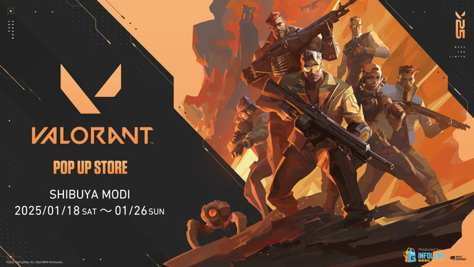 日本初の『VALORANT』ポップアップストアが1月18日（土）より開催決定！「Riot Games ONE」コラボアイテムがラインナップ