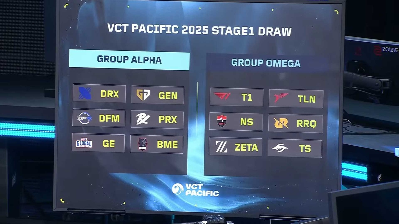 DFM & ZETAは別グループ、日本チームの直接対決は回避―Stage 1グループ分けが決定【VCT Pacific 2025】