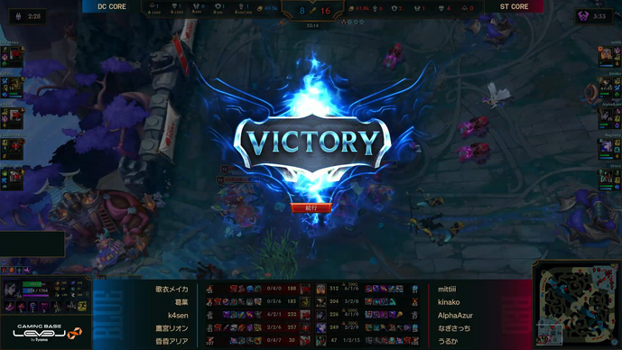 【LTK】レギュラーステージDAY5結果まとめー胡桃のあの難攻不落モルデカイザー…きなこの2日連続MVP―うるか率いるSTが2連勝でレギュラーステージの1位突破が確定!【リーグ・オブ・レジェンド】 画像