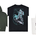 今日は『VALORANT』でコーディネイト…「ヴァイパー」モチーフのフーディに「オーメン」Tシャツ、「レイナとゲッコー」が描かれたトートバッグ…Riot Store Japanにてスタイリッシュなアパレルが3種新登場！