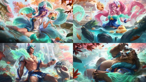 新スキン「湯けむり」シリーズお披露目！アーリ、ティーモ、ボリベアなど7種公開―温泉でソロキューの疲れを癒そう【リーグ・オブ・レジェンド】