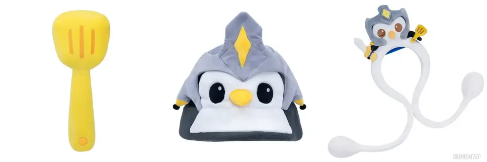 TFT「金のへら ぬいぐるみ」「フェザーナイト ハット」「フェザーナイト ポッププッシュ カチューシャ」がRiot Store Japanにて新登場！「カンメイ フェザーナイト ぬいぐるみ」 も再入荷