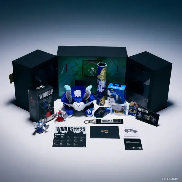 ミニオンフィギュアや蟹ぬいぐるみ、ゲーミングマウスからゲーム内コンテンツまで―「WORLDS 2025 Unlocked コレクターズエディション」が予約販売開始【Worlds2025】