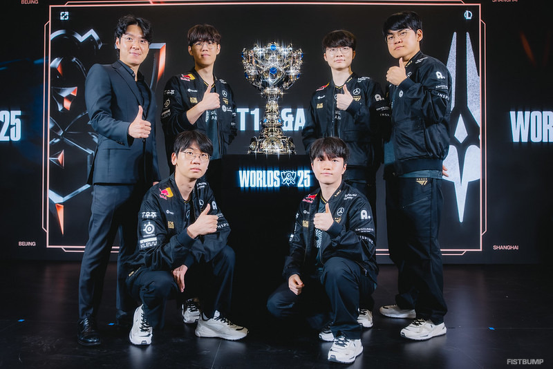 Faker「外部の評価は関係ない。ベストを尽くして試合をする」―T1が「Worlds 2025」決勝戦への意気込みを語る【合同インタビュー】