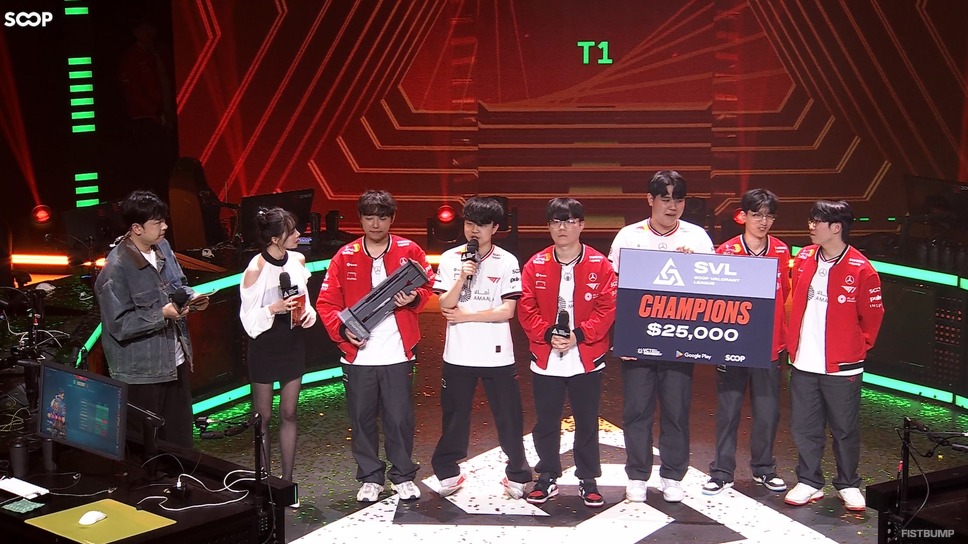 T1がFNCを破り優勝！Bo5最終マップは3デュエでまさかの13-0完勝、Meteor「上手いカバーのおかげで銃も良く当たった」【SOOP VALORANT LEAGUE 2025インタビュー翻訳】
