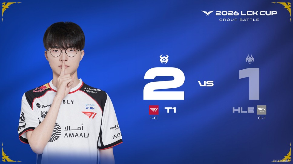 T1 vs HLEの一戦は2-1でT1が勝利―GumayusiとPeyzの初対戦が開幕3日目にして早くも実現【LCK CUP 2026】