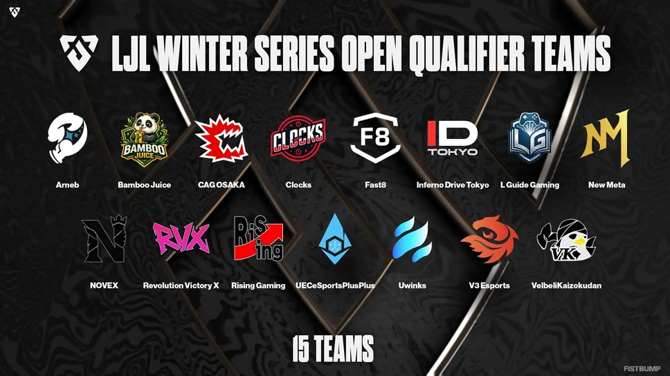 【LJL 2026】Winter Series オープン予選が1月31日開幕！全15チームと大会フォーマットが公開