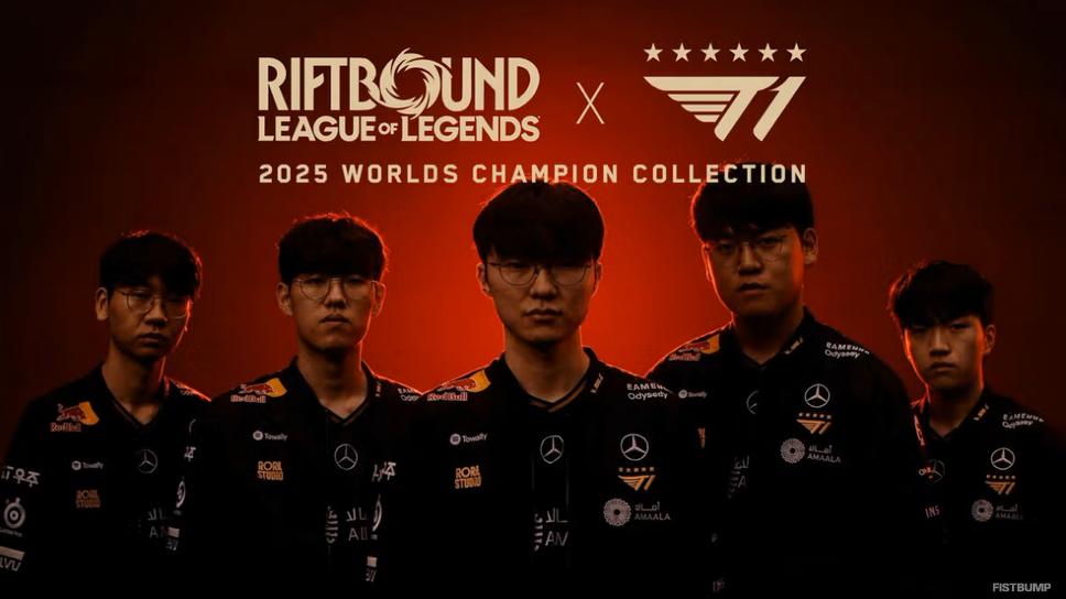 あの「T1」Worlds優勝メンバーが実物のカードに！TCG『Riftbound』Worlds 2025優勝記念コレクションの詳細が判明