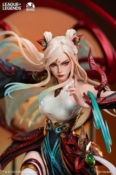 『LoL』「ミスメーカー イレリア」1/4スケールフィギュアが予約開始―17万5000円、高さ54cmのLED内蔵モデル