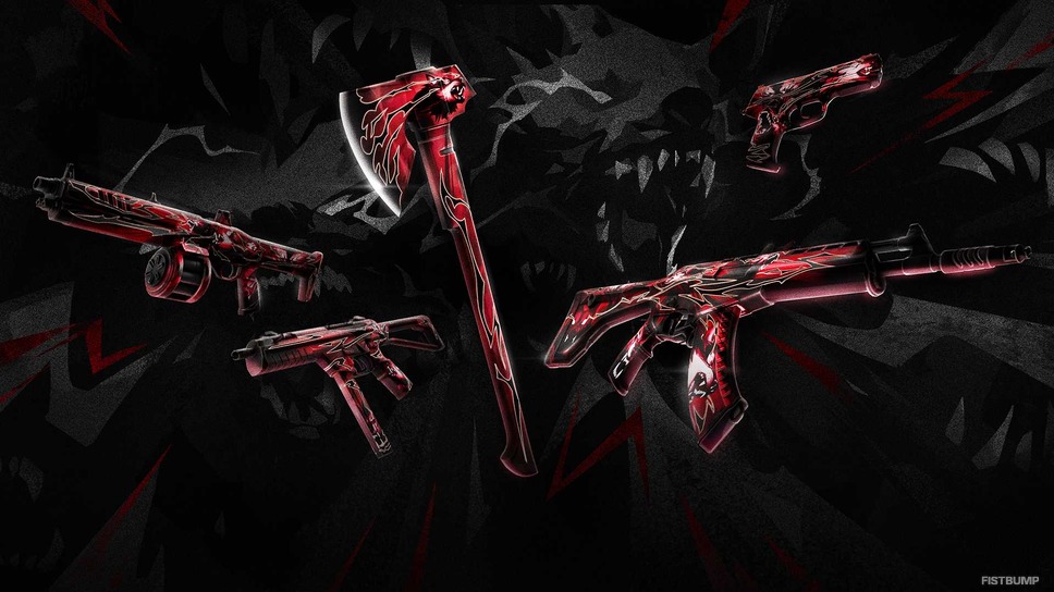 『VALORANT』新スキン「ストームモウ」お披露目…クールなウルフがデザインされた黒赤シリーズ