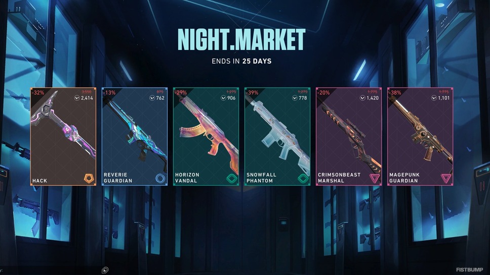 『VALORANT』ナイトマーケットが4月10日より開催！2Act以上前の武器スキンを割引価格で購入しよう